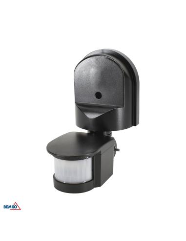 Czujnik ruchu PIR 1200W 180* czarny