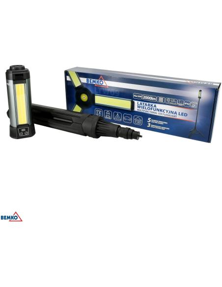 Latarka Wielofunkcyjna LED BEMKO 6000mAh IP42