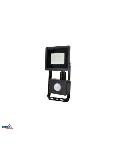 Naświetlacz LED SMD KASTEL 10W 4000K 800LM IP65 czarny cz. pir