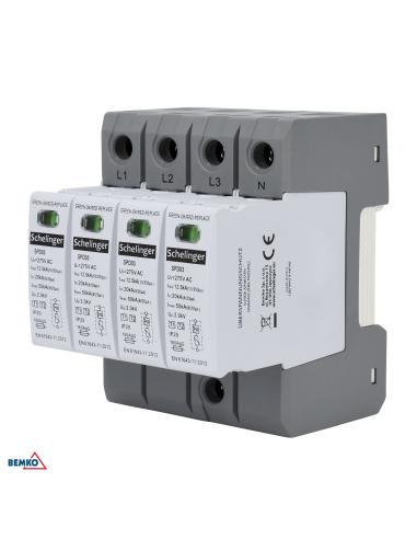 Ogranicznik przepięć 4P 12.5kA(10/350) KLASA T1+T2 (B+C) SCHELINGER