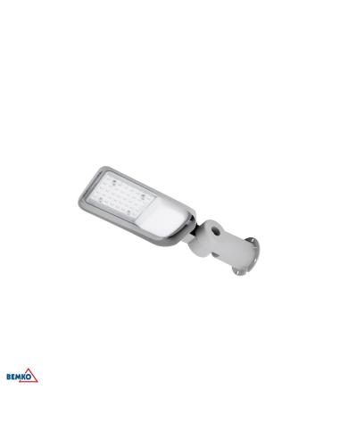 Oprawa uliczna LED BEMKO JAZMIN 30W 4000K 4050LM IP65 JASNOSZARA