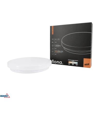 plafoniera LED FIONA 12W 3000/4000/6500K 1200LM IP20 biała