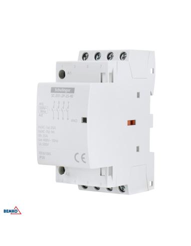 Stycznik modułowy SC201 2P 25A TYP 40 (4NO + 0NC) SCHELINGER