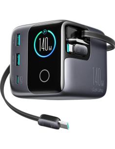 Ładowarka biurkowa Joyroom Podix Jr-TRD01 GaN 140 W 1x USB-C 2x USB-A + zwijane kable 2x USB-C
