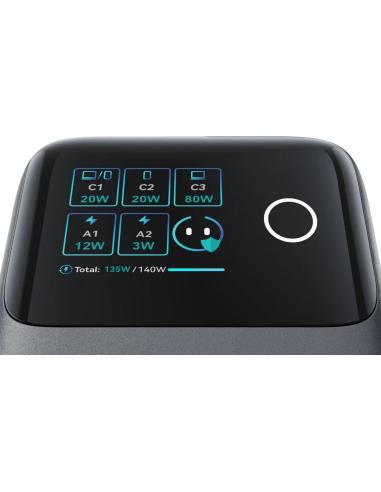 Ładowarka biurkowa Joyroom Podix Jr-TRD01 GaN 140 W 1x USB-C 2x USB-A + zwijane kable 2x USB-C