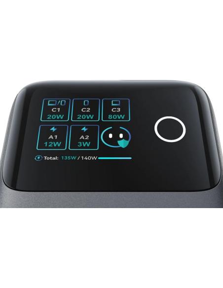 Ładowarka biurkowa Joyroom Podix Jr-TRD01 GaN 140 W 1x USB-C 2x USB-A + zwijane kable 2x USB-C