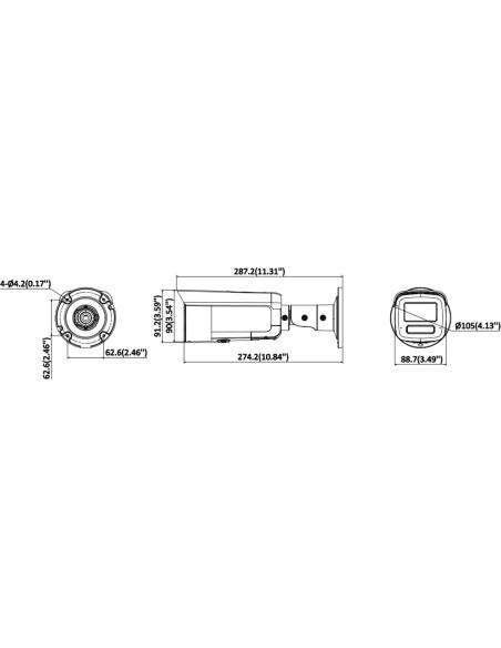 Kamera IP Hikvision DS-2CD2T123G2-LIS2UY/SL(2.8mm)BLACK