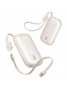 Powerbank Baseus EnerFill FC21 10000 mAh 22,5 W USB-A USB-C tytanowy z odłączanym kablem Lightning 2