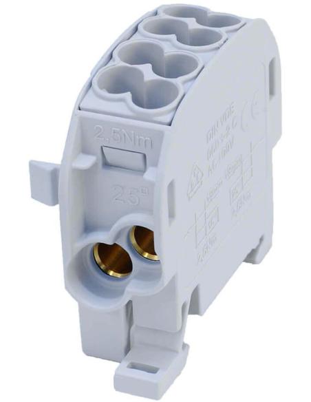 Blok rozdzielczy odgałęźny SCB 25 Al/Cu 80110 SIMBLOCK, szary 81501002