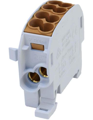 Blok rozdzielczy odgałęźny SCB 25 Al/Cu 80110 SIMBLOCK, brązowy 81501015