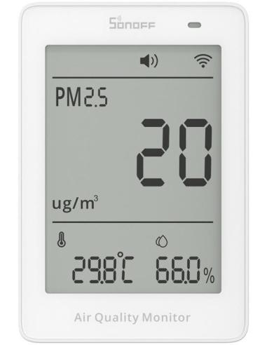 Miernik jakości powietrza WiFi LCD Sonoff AirGuard PM2.5 SAWF-07P
