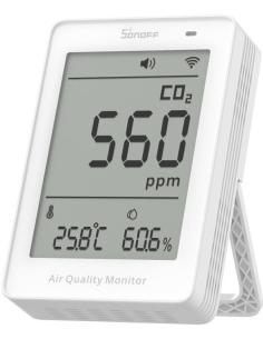 Miernik jakości powietrza WiFi LCD Sonoff AirGuard CO2 SAWF-08P
