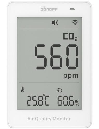 Miernik jakości powietrza WiFi LCD Sonoff AirGuard CO2 SAWF-08P