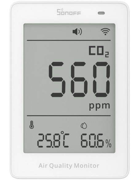 Miernik jakości powietrza WiFi LCD Sonoff AirGuard CO2 SAWF-08P
