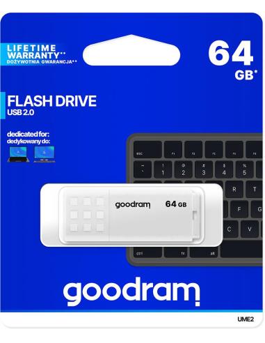 Pendrive Goodram UME2 64GB USB 2.0 Biały