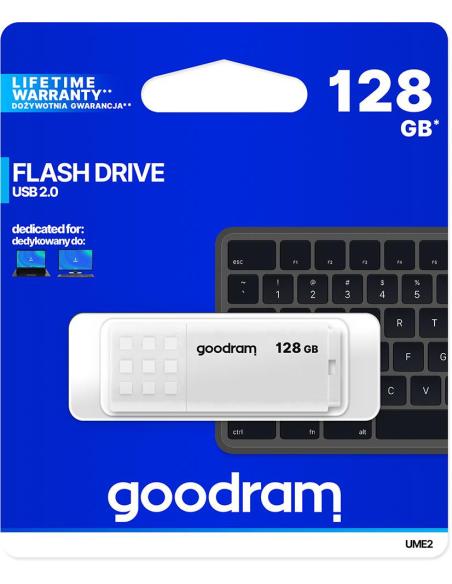 Pendrive Goodram UME2 128GB USB 2.0 Biały