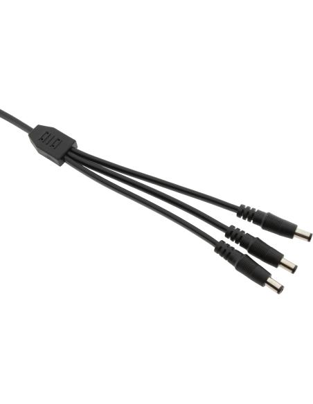 Splitter DC ESPE 1x3 gniazdo DC 2,1/5,5 / 3 x wtyk prosty DC 2,1/5,5