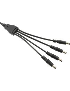 Splitter DC ESPE 1x4 gniazdo DC 2,1/5,5 / 4 x wtyk prosty DC 2,1/5,5