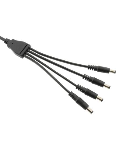Splitter DC ESPE 1x4 gniazdo DC 2,1/5,5 / 4 x wtyk prosty DC 2,1/5,5