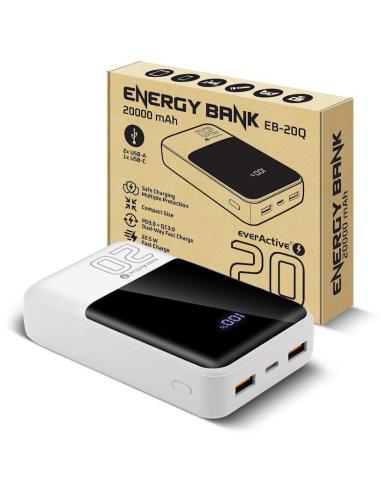 Powerbank everActive Energy Bank EB-20Q 20000 mAh 22,5 W 2x USB-A USB-C biały
