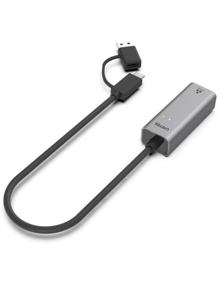 Unitek Hybrydowy adapter USB-C/USB-A do sieci