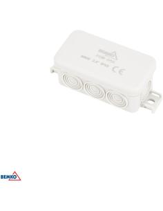 PUSZKA INSTALACYJNA NATYNKOWA 85x45x37MM IP55 8P JASNOSZARA E04-PI08-IP55
