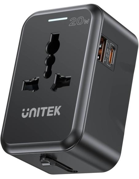 Unitek Ładowarka podróżna EU/US/UK/AUS PD 20W