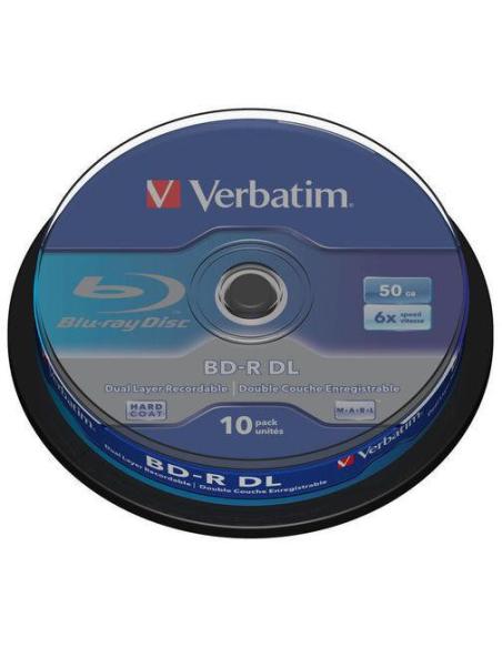 Płyty Blu-Ray Verbatim BD-R DL 50GB Cake (10szt.)
