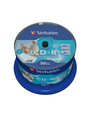 Płyta CD-R Verbatim AZO Printable cake (50szt)