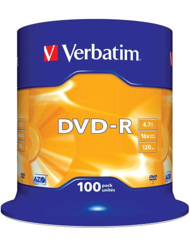 Płyty DVD-R Verbatim AZO (100szt)