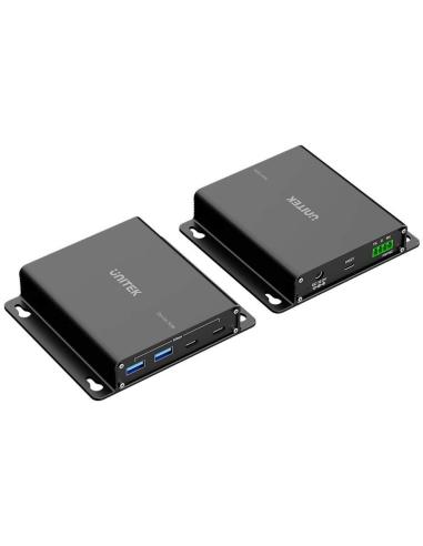 Unitek Przedłużacz USB 5 Gb/s 100 m przez Ethernet z hubem