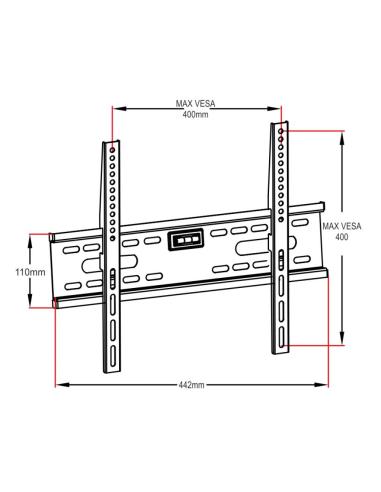 UCHWYT DO TV LCD/LED 26-60" 45KG AR-33 ART bez regulacji 2,4cm