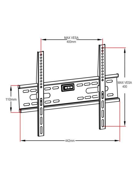 UCHWYT DO TV LCD/LED 26-60" 45KG AR-33 ART bez regulacji 2,4cm