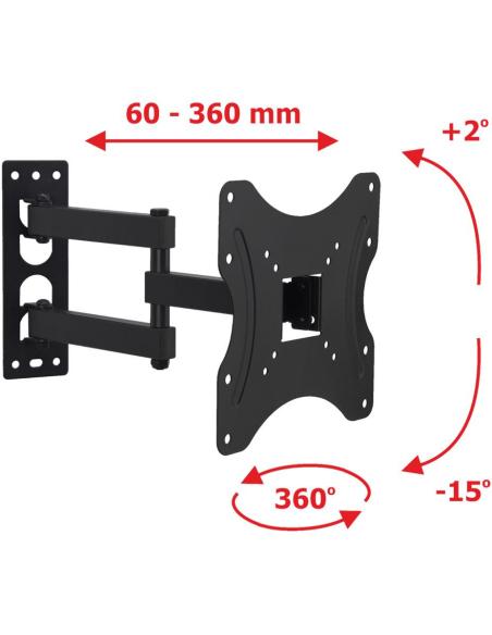 UCHWYT DO TV LED/LCD 19-42" 35KG AR-60A ART reg. pion/poziom