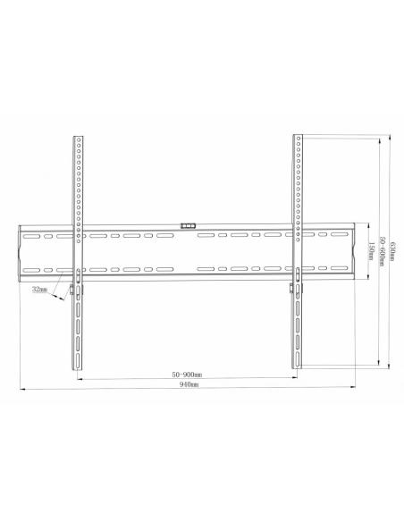 UCHWYT DO TV LCD/LED 55-100" 140KG AR-95 ART reg. Solid 33mm maxVESA 900x600