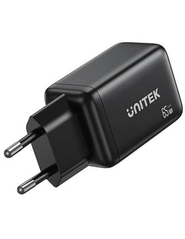Ładowarka sieciowa Unitek GaN 65W, 2xUSB-C, USB-A, PD 3.0, czarna