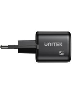 Ładowarka sieciowa Unitek GaN 45W, 2xUSB-C, PD 3.0, QC, czarna 2