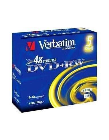 Płyty DVD+RW Verbatim Rewritable (5szt)