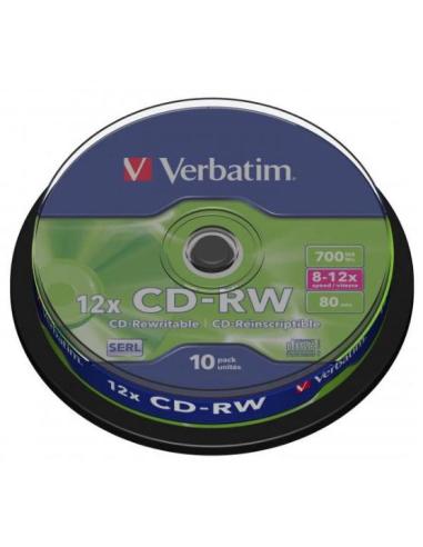 Płyty CD-RW Verbatim SERL Scratch Resistant (10szt)
