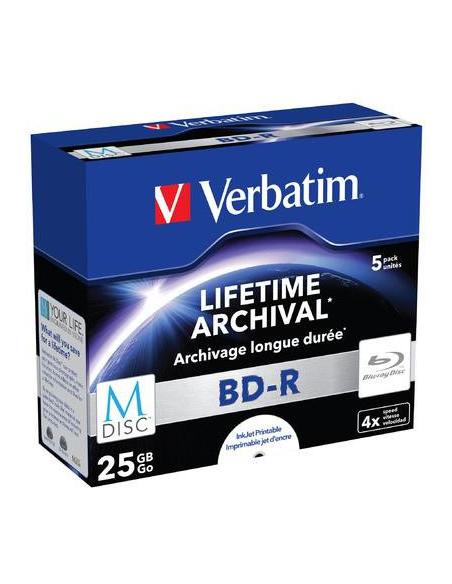 Płyty Blu-Ray Verbatim BD-R SL Printable 25GB (5szt.)