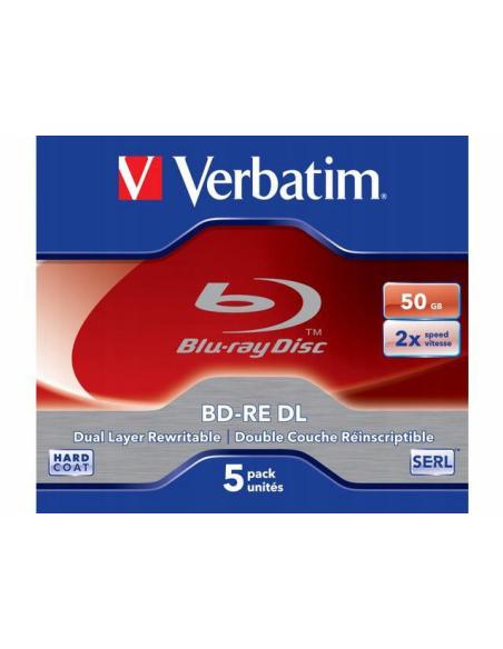 Płyty Blu-Ray Verbatim BD-RE DL SERL 50GB (5szt.)