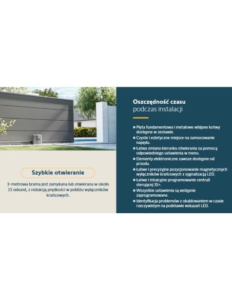 Zestaw Somfy Elixo 3S+ M IO Comfort Pack do 600kg bram przesuwnych