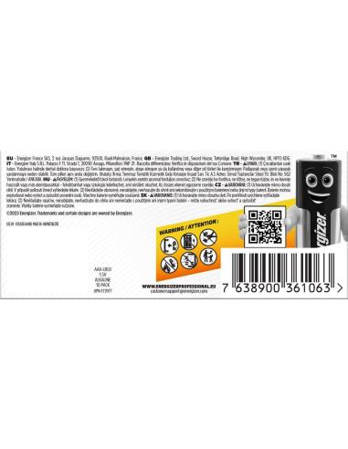 Bateria LR03 / AAA Energizer Industrial (box 10 szt.)