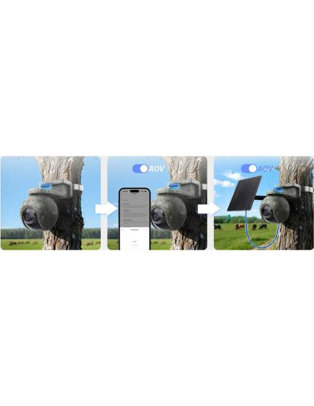 Kamera IP Ezviz EB8 PRO 4G Ranger Kit 8MP z panelem słonecznym 8W 4G Wi-Fi moro