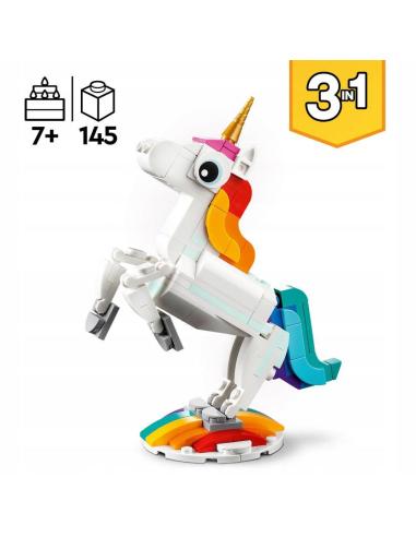 Klocki LEGO Creator 3w1 31140 - Magiczny jednorożec
