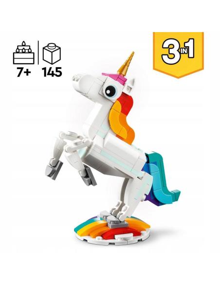 Klocki LEGO Creator 3w1 31140 - Magiczny jednorożec