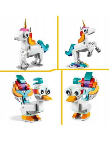 Klocki LEGO Creator 3w1 31140 - Magiczny jednorożec
