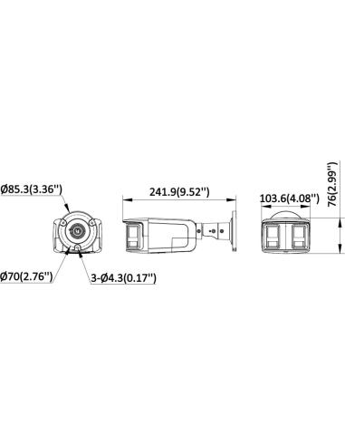 Kamera IP Hikvision DS-2CD2T63G2P-LISU/SL(180°)(O-STD)