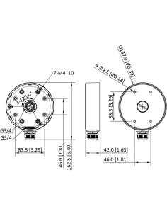 Adapter Hikvision DS-1280ZJ-PT6-Y(BLACK)(O-STD) 2