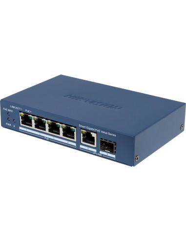Switch Hikvision DS-3E1506P-EI/M-4P1T1F(O-STD)